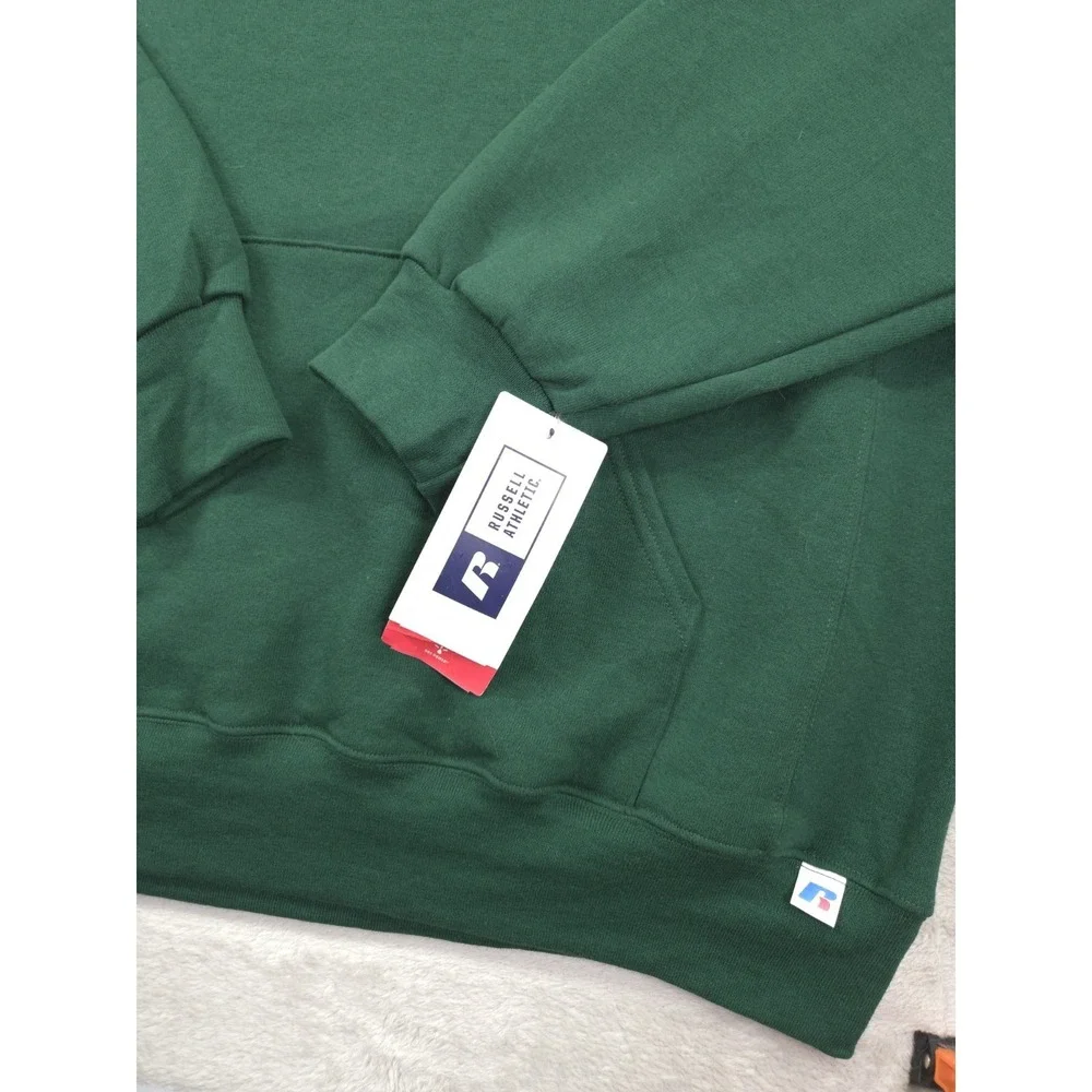 Vintage Russell Athletic Hoodie‎ Mens XL Sweatshirt Y2K Green
